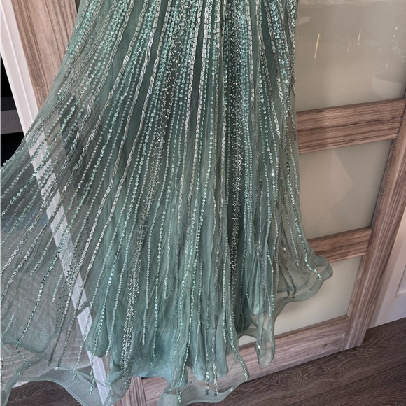 Beautiful Dubai turquoise/blue dress size 10 - Picture 6 of 12